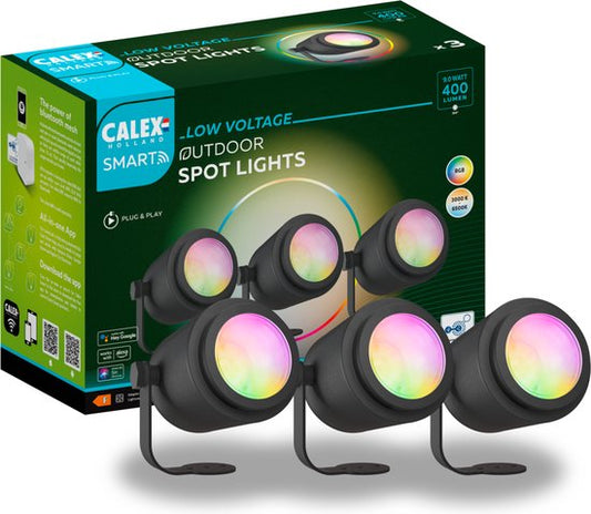 Calex Smart Outdoor Spotlight set van 3 - 24V