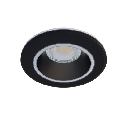 Calex Slimme Halo LED Inbouwspot Zwart - RGB en Warm Wit - 6.5W