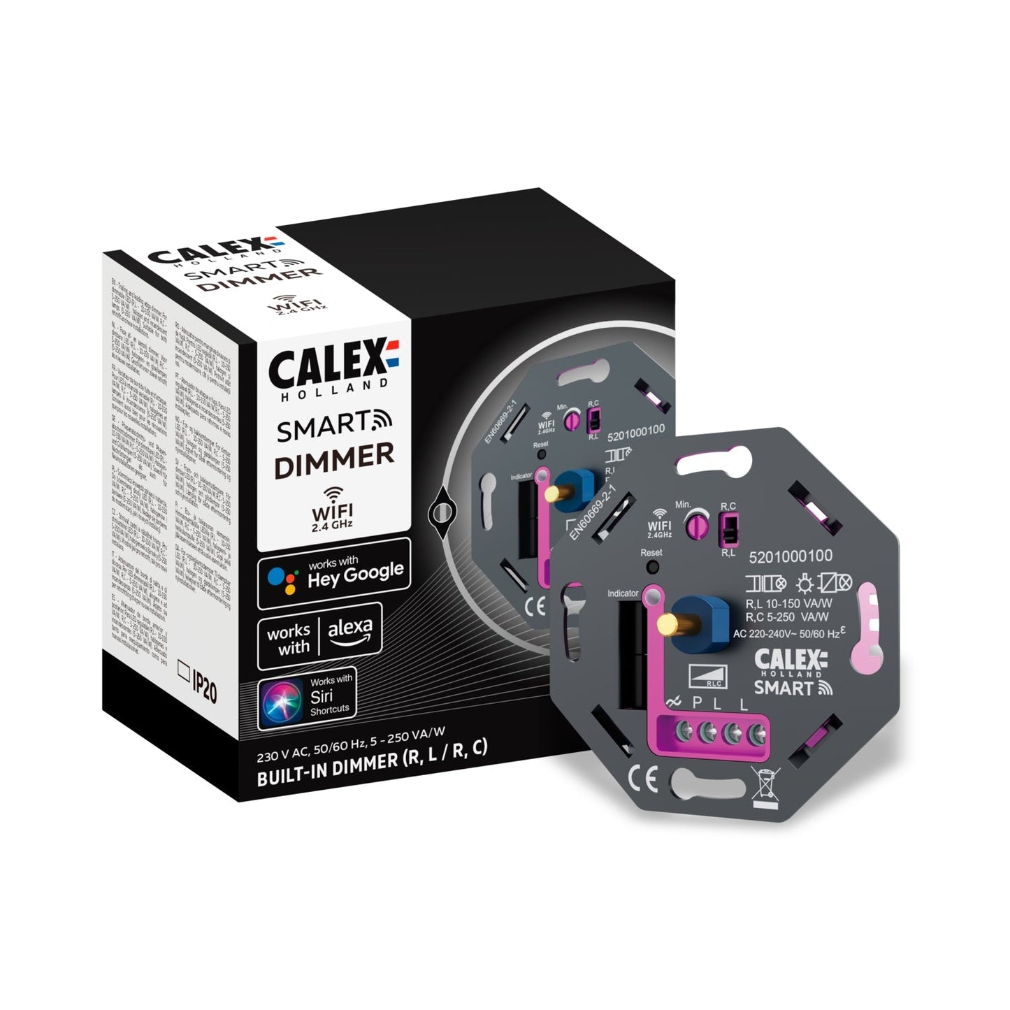 Calex Slimme LED Dimmer - Inbouw Dimmer 5-250W - Universeel