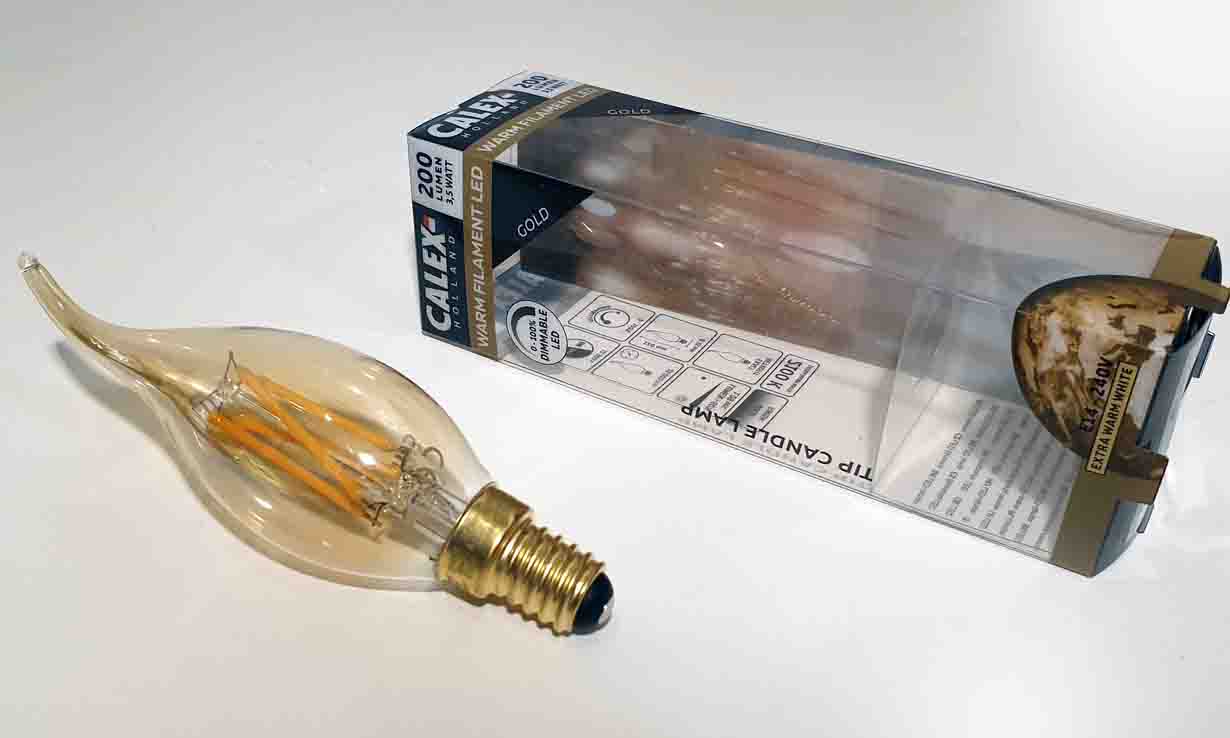 Calex warm filament on sale led gold